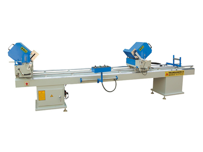 Linear double-head cutting saw